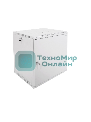 Шкаф настенный ЦМО ШРН-Э-12.500.1 12U 600x520 мм пер. дв. стал. лист несъемные бок. пан. серый