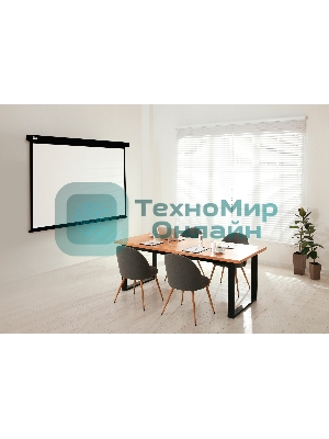 Экран Cactus 168x299см Wallscreen CS-PSW-168X299-BK 16:9 настенно-потолочный рулонный черный