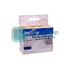 Картридж струйный ProfiLine PL-CLI-526C с чипом для принтеров Canon Pixma IP4850/MG5150/MG5250/MG6150/MG8150 Cyan водн