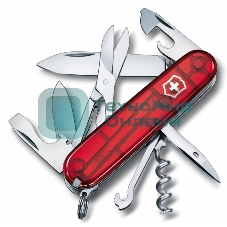 Нож перочинный Victorinox Climber (1.3703.T) 91мм 14функций красный полупрозначный карт.коробка