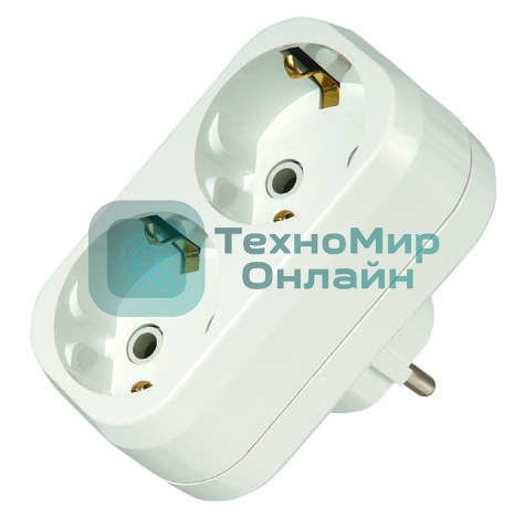 Разветвитель Makel 2 гнезда с заземлением 16 А