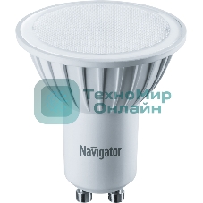 Лампа светодиодная Navigator NLL-PAR16-5-230-3K-GU10 5Вт 3000К теплый белый GU10 360лм 170-260В