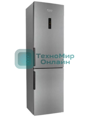 Холодильник Hotpoint HT 7201I MX O3 нержавеющая сталь двухкамерный 239/83 л морозилка снизу, No Frost