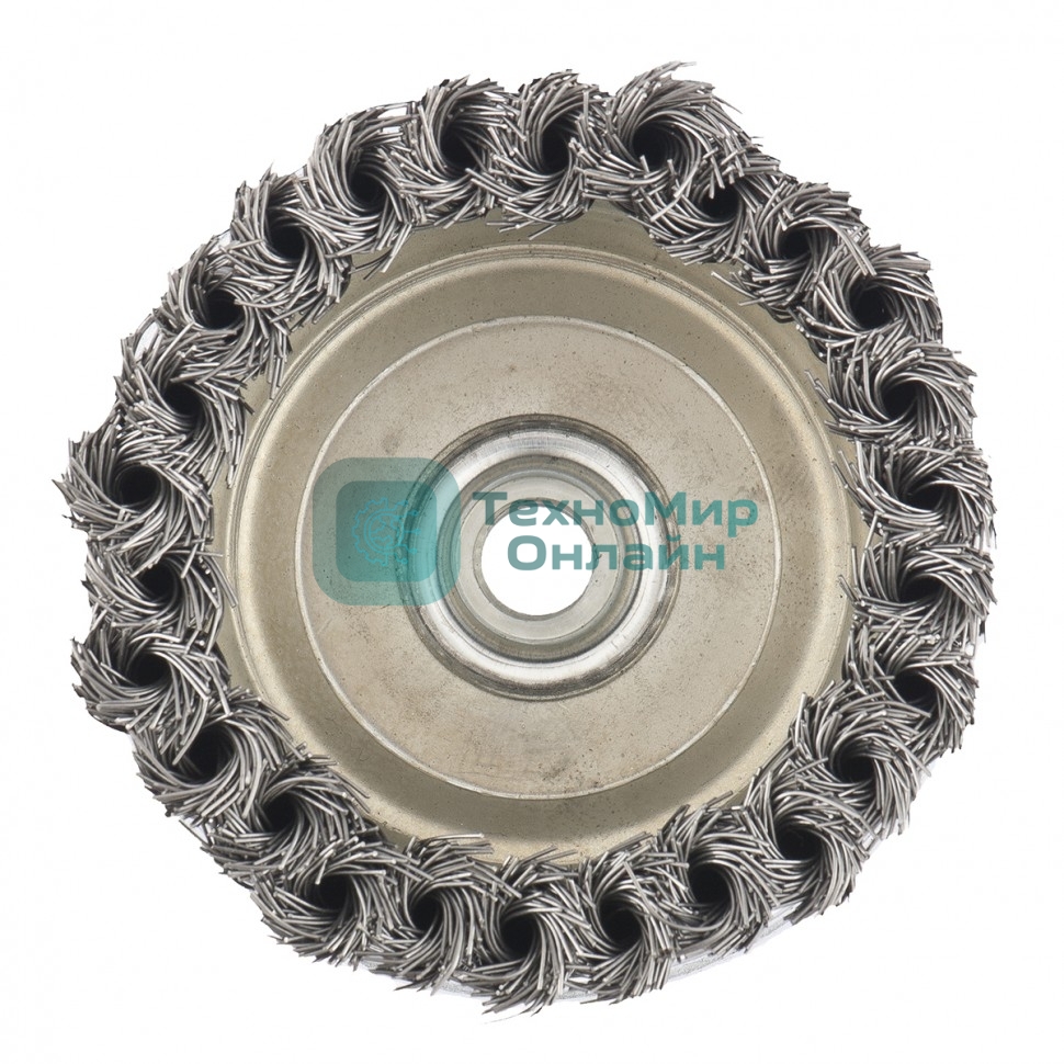 Щетка Matrix для УШМ Heavy Duty, 100 мм, М14, Чашка, крученая проволока 0,5 мм