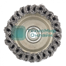 Щетка Matrix для УШМ Heavy Duty, 100 мм, М14, Чашка, крученая проволока 0,5 мм