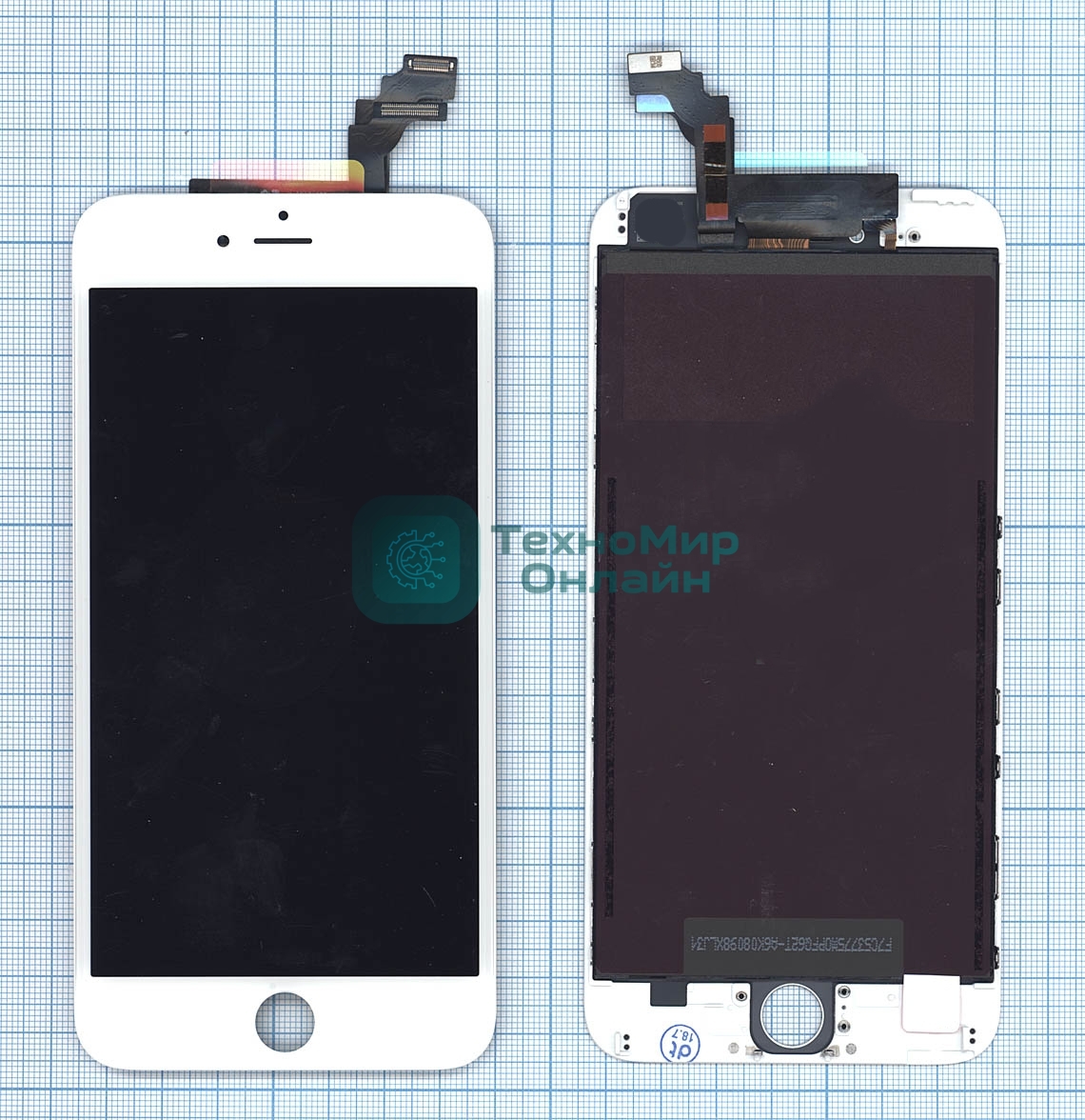 Дисплей для Apple iPhone 6 Plus в сборе с тачскрином (Foxconn) белый