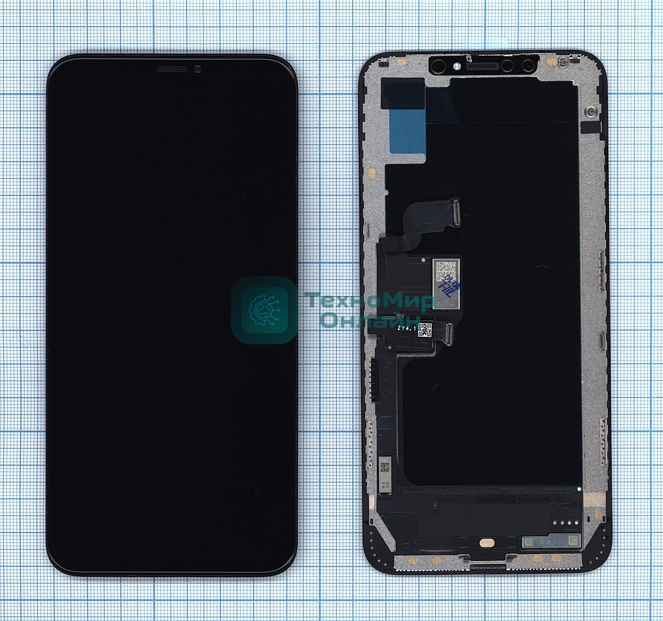 Дисплей для Apple iPhone XS MAX в сборе с тачскрином (OLED HE) черный