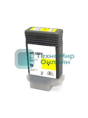 Картридж струйный NVPrint PFI-120Y (NV-2888C001) Yellow для Canon imagePROGRAF TM-200/205/300/305 (130 мл) совместимый
