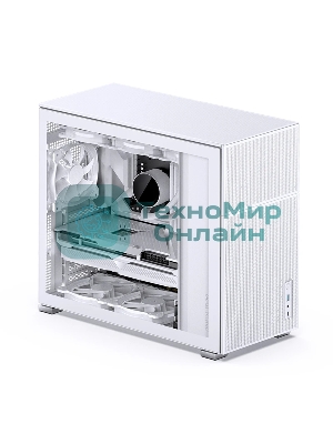 Компьютерный корпус без блока питания Case JONSBO D41 MESH, Midi-Tower, TG, no fan, 1xUSB-A 3.2 + 1xUSB-C 3.2, ATX, mATX белый