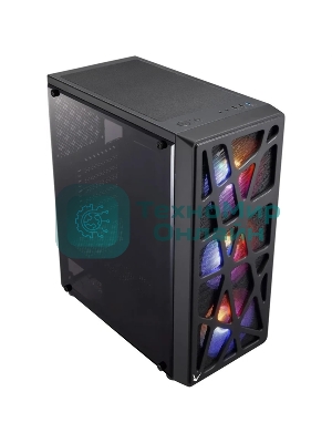 Компьютерный корпус Aerocool/Formula MANA черный без БП ATX 6x120мм 2xUSB 2.0 1xUSB 3.0 audio bott PSU