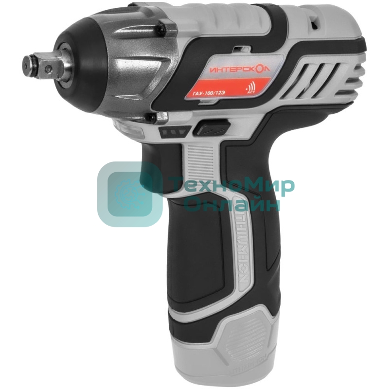 Гайковерт ИНТЕРСКОЛ ГАУ-100/12Э ударный аккум. АПИ-Т (картон, без аккум. и ЗУ)