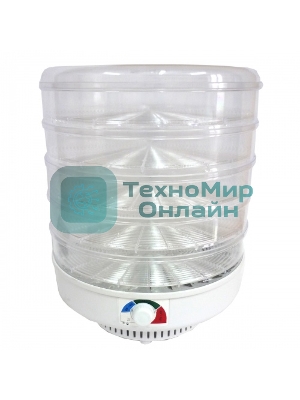 Сушилка для овощей и фруктов Ветерок-2 600 Вт, 5 поддонов, прозрачный, гофрокороб