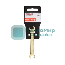 Ключ гаечный рожковый Rexant 8х9 мм, желтый цинк