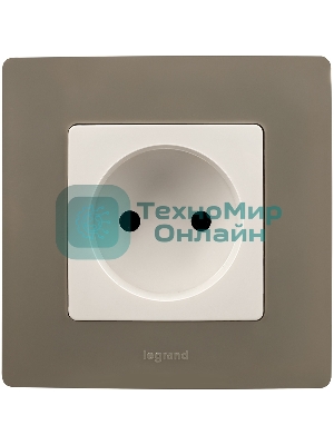 Розетка 2К винты, белый ETIKA