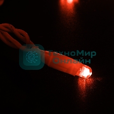 Гирлянда Neon-night Нить 10м, с эффектом мерцания, белый ПВХ, 24В, Красный