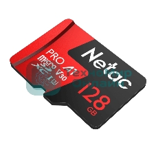 Флеш карта MicroSD card Netac P500 Extreme Pro 128Gb, retail version w/SD adapter