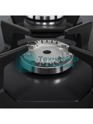 Газовая варочная панель Maunfeld EGHG.32.2CB/G, 2 конфорки, закаленное стекло, черный