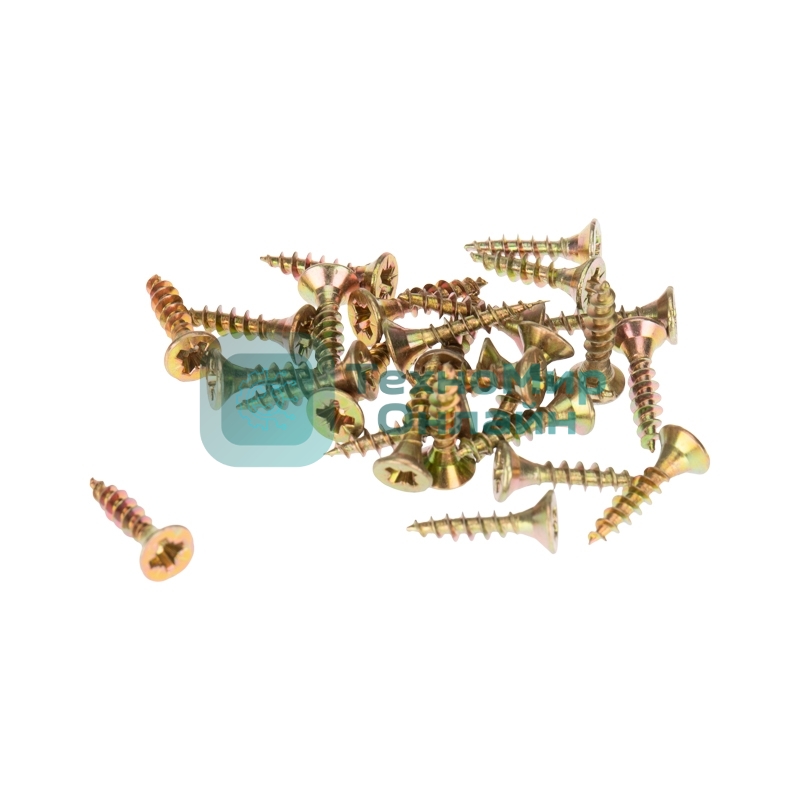 Саморез универсальный Kranz 3х16 желтый цинк, пакет (1000 шт/уп)