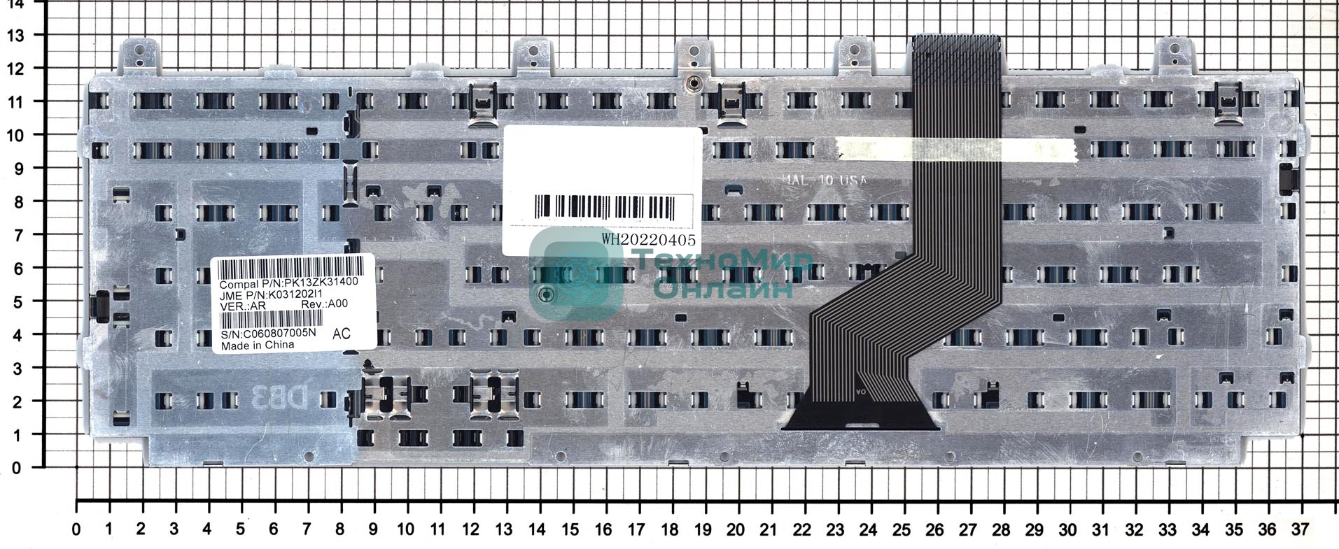 Клавиатура для ноутбука HP Pavilion DV8000 черная