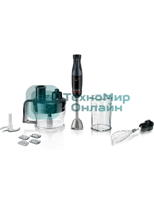 Блендер погружной Bosch MSM4B621, 1000 Вт, черный