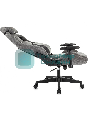 Кресло Zombie Ghost Fabric серый, ткань, 120 кг, механизм качания