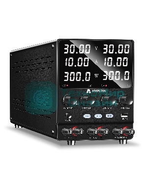 Лабораторный блок питания двухканальный Amperin AI-W3010x2C 30V, 10A, 0,6 кВт