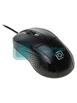 Мышь проводная Oklick 305M черный, 1000 dpi, USB, кнопки - 3