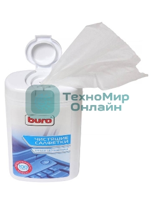 Салфетки Buro BU-tft для экранов ЖК мониторов туба 100шт влажных