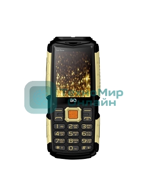 Мобильный телефон BQ 2430 Tank Power зеленый/серебристый