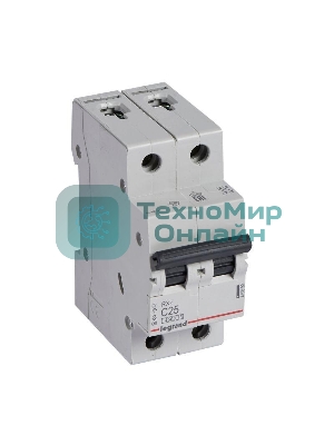 Выключатель автоматический Legrand 419699 RX3 4,5кА 25А 2П C