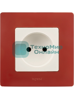 Розетка 2К винты, белый ETIKA