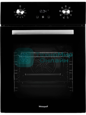 Духовой шкаф электрический Weissgauff EOY 451 PDB черный, встраиваемый