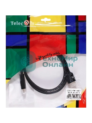 Кабель HDMI 19M/M,ver. 2.1, 8K@60 Hz 1m Telecom TCG255-1M