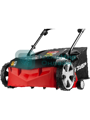 Аэратор-скарификатор электрический Зубр ЗСЭ-32-1000 1000Вт 4000 об/минт-сборник 40л