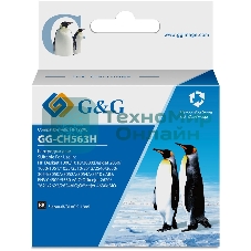 Картридж струйный G&G GG-CH563H черный (18мл) для HP DJ 1050/2050/2050s