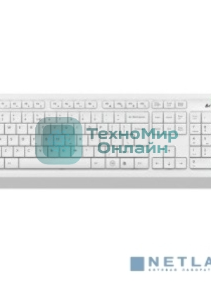 Комплект клавиатура+мышь A4Tech FStyler FG1010 беспроводной, USB, 2000 DPI, белый/серый