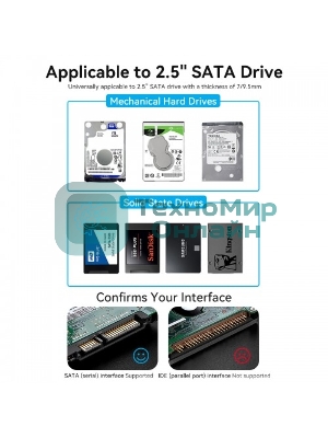 Внешний корпус Vention для HDD/SSD 2.5