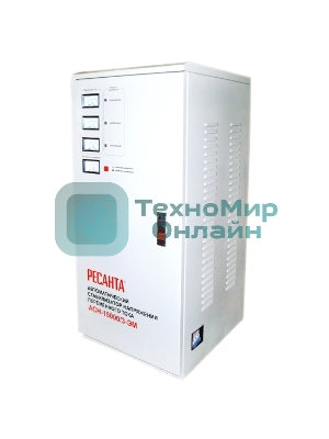 Стабилизатор напряжения Ресанта АСН-15000/3-ЭМ электромеханический трехфазный черный