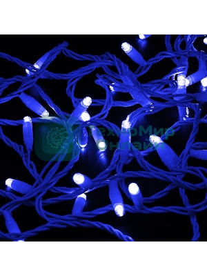 Гирлянда Neon-night Нить 10м, постоянное свечение, белый ПВХ, 230В, синий