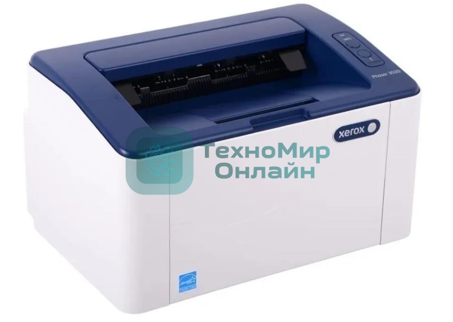 Принтер лазерный Xerox Phaser 3020 (P3020BI#), A4, ч/б, печ. до 20 стр/мин., 1200 x 1200 dpi, USB, Wi-Fi