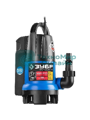 Насос ЗУБР НПГ-Т7-550 т7 аквасенсор погружн дренаж. для грязн водыd частиц до 35мм 550Вт датчик ур