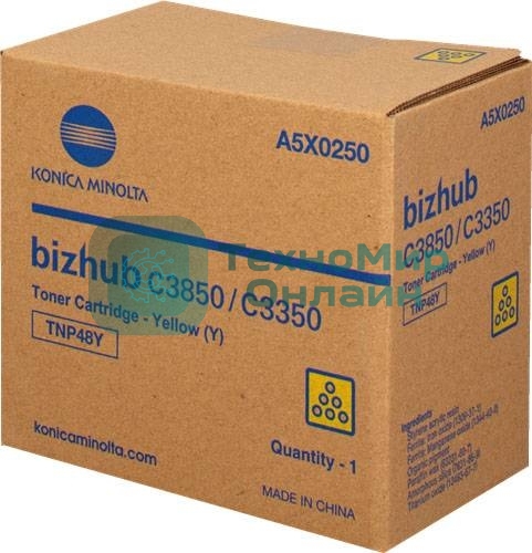 Тонер-картридж Konica-Minolta bizhub C3350/C3850 желтый TNP-48Y