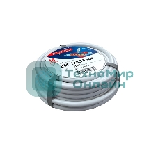 Провод соединительный Rexant ПВС 2x0,75 мм², белый, длина 10 метров, ГОСТ 7399-97