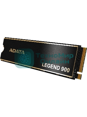 Накопитель SSD ADATA LEGEND 900, 2000Gb, PCIe 4.0 x4, 2280, NVMe, R/W 7000/5400, с радиатором