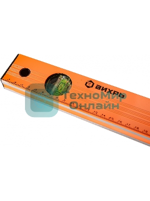 Уровень алюминиевый ВИХРЬ 1000мм фрезерованный 3 глазка