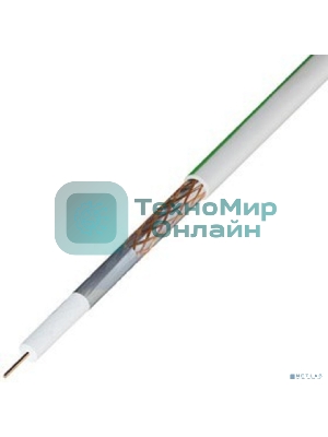 Кабель Rexant SAT 703B+Cu/Al/Cu, (75%), 75 Ом, 50м., белый