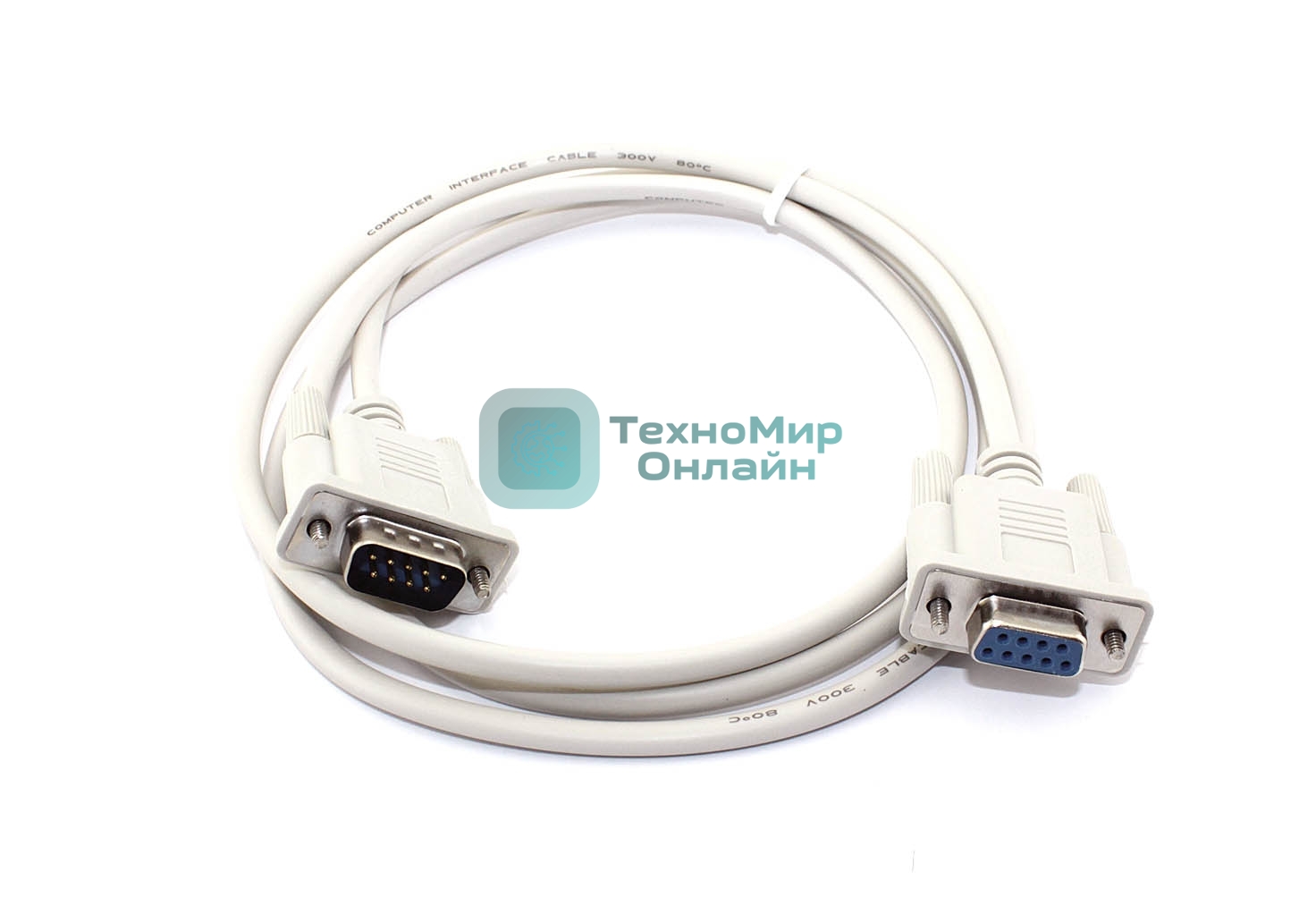 Кабель с разъемами DB9 RS-232 нуль модемный мама-папа 1,4 м