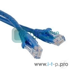 Патч-корд Hyperline PC-LPM-UTP-RJ45-RJ45-C6-2M-LSZH-BL U/UTP, Cat.6, LSZH, 2 м, синий