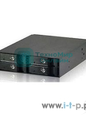 Опция к серверу Procase G2-104-SATA3-BK / SAS 12G {Hot-swap корзина 4 SATA3/SAS 12G, черный, с замком, hotswap mobie rack module for 2,5
