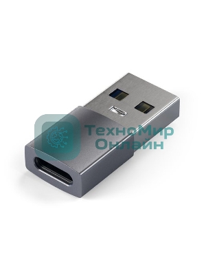 Адаптер Satechi USB Type-A to Type-C. Цвет серый космос.